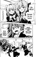 Tag teaming with Shinoa for a capture (Beginning of chapter 96 images)