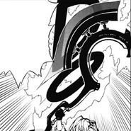 Tenjiryū as a weapon in the Vampire Reign manga