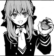 Shinoa showing the alarm