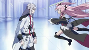 Krul leaping at Ferid - Vampire Mikaela