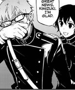 Yoichi showing his support