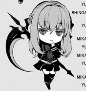 Chibi Shinoa in army uniform