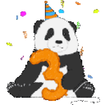 happy birthday panda gif
