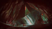 Gate inside 's cave.