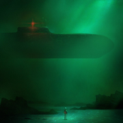  watching the submerged USS Kanaloa.