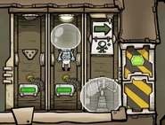 Атмокостюм в доке и на полу