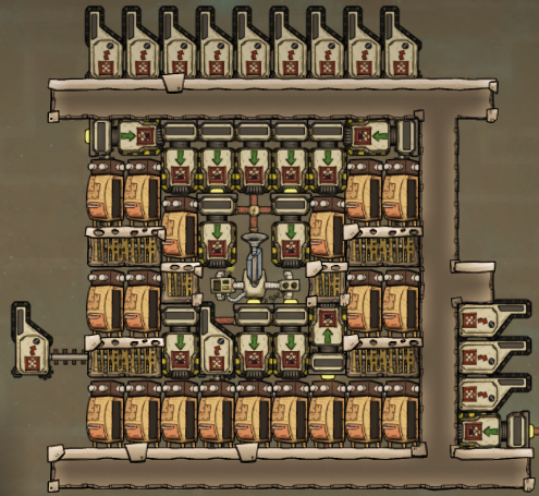 Oxygen not included лестница кровать