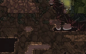 Магматический камень в биоме нефтяных озёр