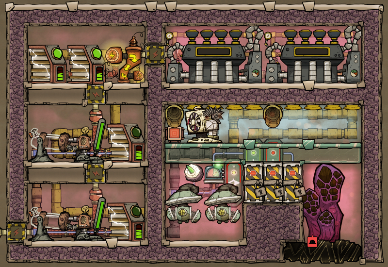 Oxygen Not Included HowTo - Make use of a cool steam vent 
