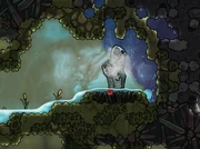 The swamp biome's cool steam vent, exposed to space.