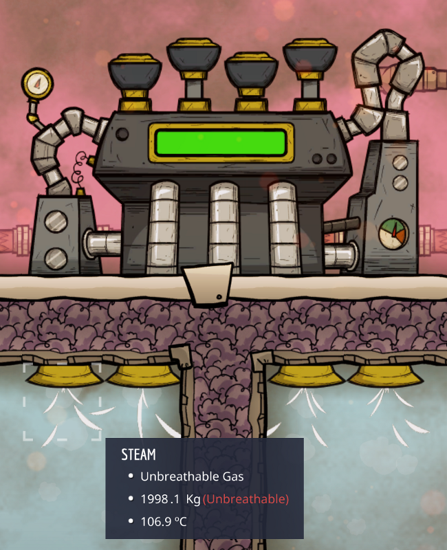 Cool Steam Vent Setup - Oxygen Not Included