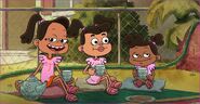 The T Sisters invite Tater to their gossip party.