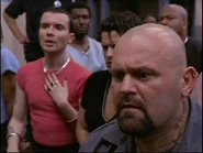 Kiki Faye Downing, Fiona Zonioni and an Aryan inmate react to Jeremiah Cloutier's religious conversion of Jim Burns