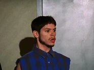 Velez witnessing Guerra stabbing Alvarez in the gym.