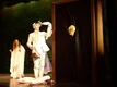 The Tin-Man (Jay Spencer), Dorothy (Sheridyn Gasser) and Cynthia (Melissa Frutschy-Smeltzer) try to put the Scarecrow (Jonathan McDevitt) back together (2010 Revival)