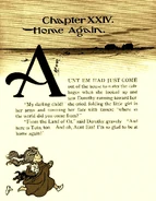 Dorothy loses her Silver Shoes on the way back to Kansas (1900).