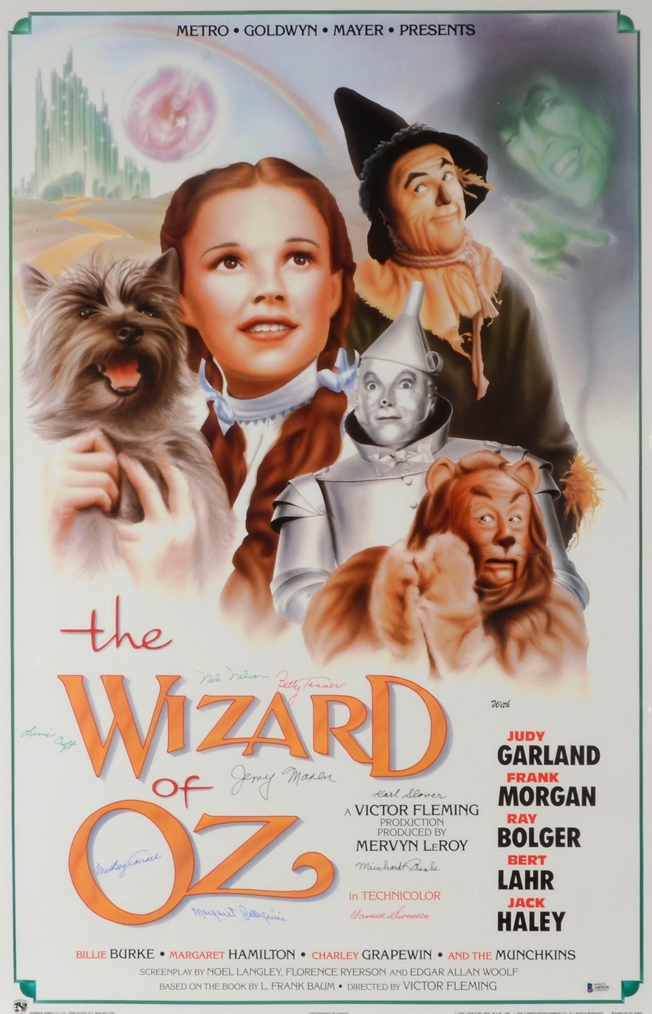 The Wizard of Oz Emerald City Travel Advertisement Poster 