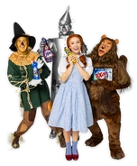 Dorothy, Cowardly Lion, Scarecrow, and Tin Man[4]