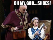 Nessarose and the Silver Shoes in Broadway's Wicked musical