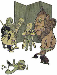 The Discovery of Oz the Great and Terrible Illustration by W. W. Denslow 1900.