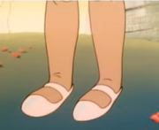 Silver shoes in 1986 anime series