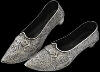 silver slipper shoes