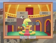 Oz throne room word game