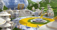 The interior of China Country palace in Legends of Oz World