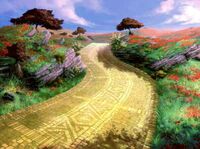 follow the yellow brick road background