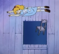 Chair Falls Down Trap Door-1982 Anime Movie