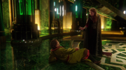 Zelena threatens Walsh.