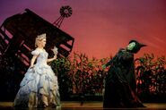 Glinda & Elphaba in Wicked.