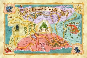 The Marvelous Map Of Oz Oz Wiki Fandom
