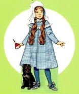 Dorothy Gale in Silver Shoes, as she appeared in the original The Wonderful Wizard of Oz book of 1900