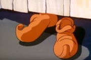 Magic shoes as they were when worn by the Wicked Witch of the East in the 1986 anime TV series