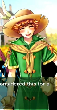 Otto the Scarecrow. He have a Nice, happy personality and he wishes for a brain.