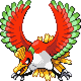 Ho-oh Silver Sprite Colour by PixelEightArt on DeviantArt