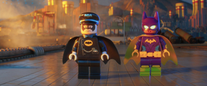 Batgirl and alfred seeing batman