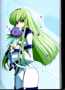 Code Geass C.C. with flowers