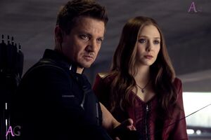 Hawkeye and Scarlet Witch