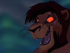 Kovu in Simba's nightmare.