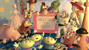 The Aliens and their friends in Toy Story 2