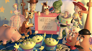 Bo and her friends in Toy Story 2