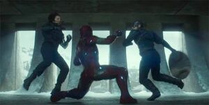 Winter Soldier and Captain America vs. Iron Man.