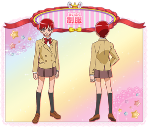 Official profile of Akira in her school uniform from Toei's website