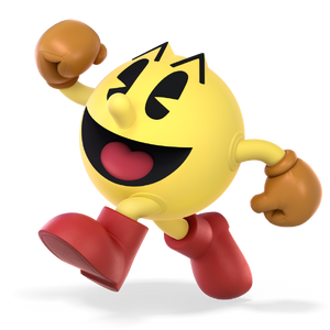 Pac-Man's artwork of Super Smash Bros. Ultimate.