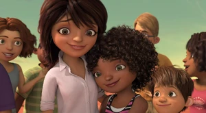 Tip finally reunited with her mother Lucy.