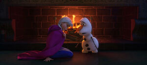 (Olaf: "So where's Hans? What happened to your kiss?") "I was wrong about him. It wasn't true love."