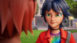 As Nathaniel smiles at him, Marc returns the smile