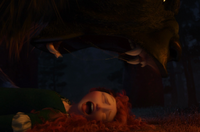 Merida overpowered by Mor'du